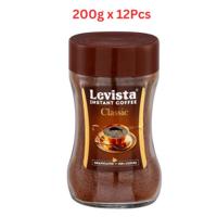 Levista Instant Coffee Classic 200g (Pack Of 12)