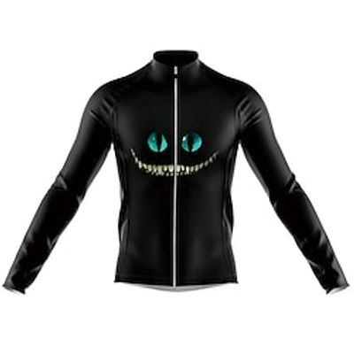 Men's Cycling Jersey Long Sleeve Bike Jersey with 3 Rear Pockets Mountain Bike MTB Road Bike Cycling Cycling Breathable Ultraviolet Resistant Quick Dry Black Polyester Sports Clothing Apparel Lightinthebox