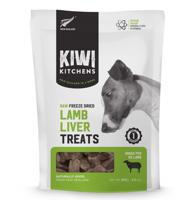 Kiwi Kitchens Raw Freeze Dried Lamb Liver Dog Treats 250G