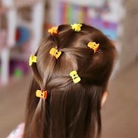 30pcs Kids Girls' Sweet Daily Solid Colored Sequins Hair Accessories Colorful  Black  Yellow Lightinthebox - thumbnail