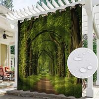 Waterproof Outdoor Curtain Privacy, Outdoor Shades, Sliding Patio Curtain Drapes, Pergola Curtains Grommet Forest For Gazebo, Balcony, Porch, Party Lightinthebox