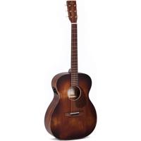 Sigma Guitars 000M-15E-AGED 000-14 Fret Solid Mahogany Semi-Acoustic Guitar - Distressed Satin - Include Softcase