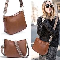 Women's Crossbody Bag Shoulder Bag Satchel Messenger Bag Hobo Bag PU Leather Daily Holiday Zipper Adjustable Lightweight Durable Solid Color Brown Lightinthebox Women's Crossbody Bag Shoulder Bag Satchel Messenger Bag Hobo Bag PU Leather Daily Holiday Zipper Adjustable Lightweight Durable Solid Color Brown Lightinthebox