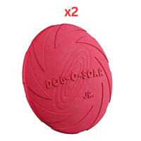 Trixie Natural Rubber Disc Toy For Dogs - Red 24cm (Pack Of 2)