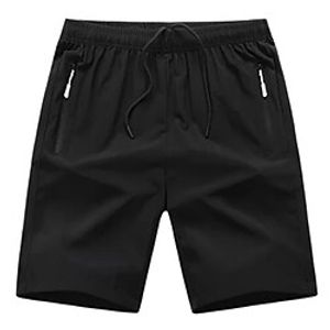 Men's Shorts Sports Shorts Pocket Zipper Pocket Knee Length Pants Running Gym Micro-elastic Solid Color Breathable Quick Dry Mid Waist Green White Black Blue Orange M L XL XXL 3XL miniinthebox