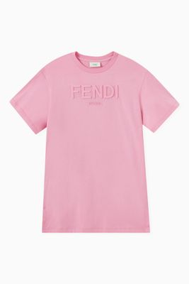 Embossed Logo T-shirt in Cotton Embossed Logo T-shirt in Cotton