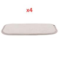 Trixie Lying Mat For Skudo & Gulliver Transport Box Dogs & Cats Grey XS (Pack of 4)