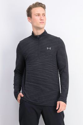 Mens Vanish Seamless 1/2 Zip Shirt Black Mens Vanish Seamless 1/2 Zip Shirt Black