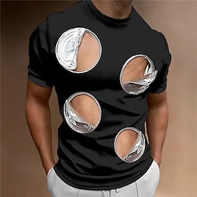 Men's T shirt Tee Graphic Can Crew Neck Clothing Apparel 3D Print Outdoor Daily Short Sleeve Print Fashion Designer Vintage Lightinthebox
