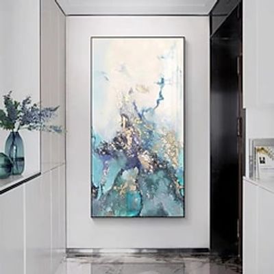 Hand painted Abstract Golden High Mountains Oil Painting On Canvas Home Living Room Pictures Modern Wall Art Paintings For Home Wall No Frame Lightinthebox
