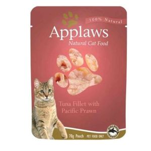 Applaws Cat Tuna with Prawn Pouch 10X70g Pack Of 10 (UAE Delivery Only)