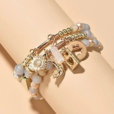 Women's Bead Bracelet Fancy Fashion Moon Sweet Heart Elegant Fashion Tassel Alloy Bracelet Jewelry Gold For Party Evening Gift Birthday Lightinthebox Women's Bead Bracelet Fancy Fashion Moon Sweet Heart Elegant Fashion Tassel Alloy Bracelet Jewelry Gold For Party Evening Gift Birthday Lightinthebox