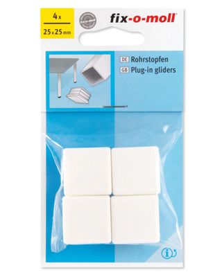 Fix-O-Moll Plugs-In Gliders White 25Mm Fix-O-Moll Plugs-In Gliders White 25Mm