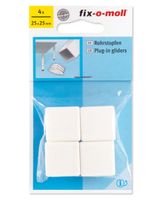 Fix-O-Moll Plugs-In Gliders White 25Mm