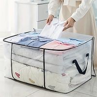Simple Large Capacity Storage Bag, Lightweight Zipper Organizer, Waterproof  Dustproof Bag Lightinthebox - thumbnail