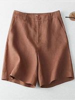 Loose Casual Solid Beach Shorts