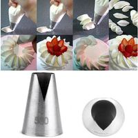 3Pcs DIY Stainless Steel Flower Icing Piping Nozzles Cake Decorating Tips Baking Tools Kit