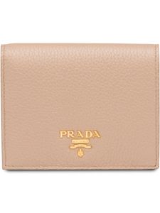 Prada logo wallet - NEUTRALS