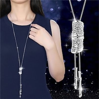 Korean Version Of Autumn And Winter Crystal Sweater Chain Necklace Wholesale High-end Women's Long Chain Versatile Tassel Pearl Pendant With Accessories Lightinthebox