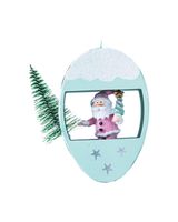 Homesmiths Christmas Hanging Deco 13cm 3 Assorted Whisper 1 Piece