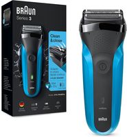 Braun Series 3 Rechargeable Wet & Dry Electric Shaver For Men Blue Shaver - 310S