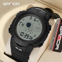 SANDA Men Digital Watch Outdoor Fashion Casual Wristwatch Luminous Stopwatch Alarm Clock Calendar TPU Watch miniinthebox - thumbnail