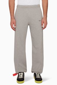 Logo Print Cotton Track Pants Logo Print Cotton Track Pants
