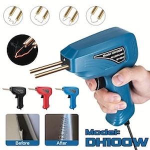 50W Plastic Welding Machine Bumper Soldering Iron Hot Stapler Garage Tool Car Bumper Plastic Parts Repair Welder Kit With Staple miniinthebox