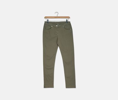 Girls Skinny Jeans Olive Girls Skinny Jeans Olive