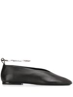 Jil Sander ankle strap ballerina shoes - Black - thumbnail