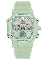 Astro Kids P3202 Movement Watch, Analog-Digital Display and Polyurethane Strap, Green - A23820-PPGG