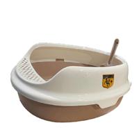 Nutrapet Small Open Cat Toilet L 32Cm x W 43Cm x H 14.3 Cm, Brown