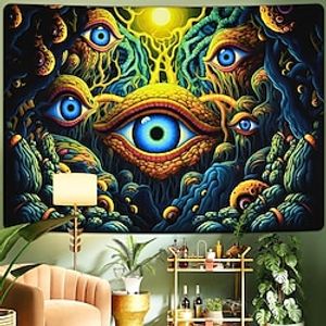 Trippy Eyes Hanging Tapestry Wall Art Large Tapestry Mural Decor Photograph Backdrop Blanket Curtain Home Bedroom Living Room Decoration miniinthebox