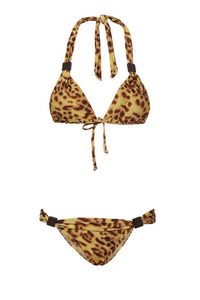 Leopard Print Long Triangle Bikini