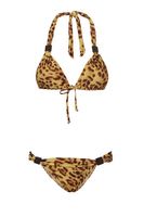 Leopard Print Long Triangle Bikini - thumbnail