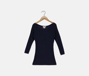 Girls Long Sleeve Sweatshirt  Navy