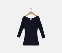 Girls Long Sleeve Sweatshirt  Navy - thumbnail