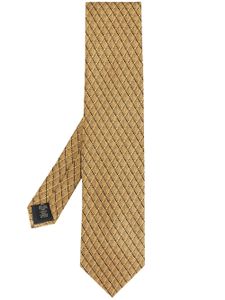 Ermenegildo Zegna fan patterned tie - GOLD