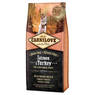 Carnilove Salmon & Turkey For Large Breed Puppies 12kg Carnilove Salmon & Turkey For Large Breed Puppies 12kg