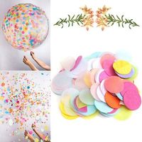 Multicolor Paper Round Circle Rainbow Tissue Confetti Wedding Birthday Party Decoration