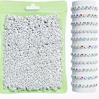 800pcs 28 Styles Letter Beads Colorful Smiling Face Beads Heart Beads Kit For DIY Bracelets Necklace Earrings Handicrafts Small Business Jewelry Making Supplies Lightinthebox - thumbnail