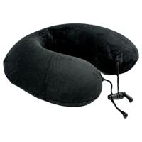 Travel Ready Memory Foam Neck Pillow - Black