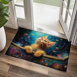 Kitty Fur Doormat Kitchen Mat Floor Mat Non-Slip Area Rug Oil Proof Rug Indoor Outdoor Mat Bedroom Decor Bathroom Mat Entrance Rug Lightinthebox