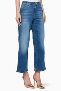 Wide-Leg Denim Jeans