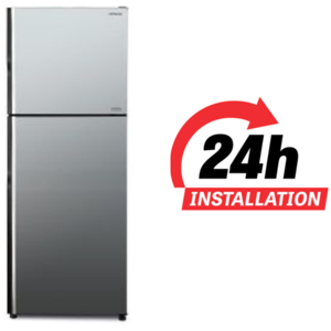 Hitachi 403 Ltr Top Mounted Refrigerator | Double Door | RVX500PUK9KBSL | Silver Color