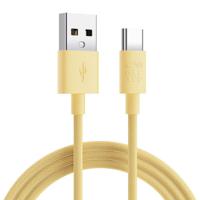 Connected FAST3 USB-A To USB-C Braided Charging Cable 1.2m - Yellow - thumbnail