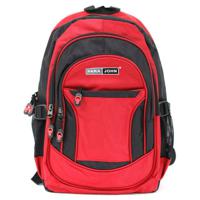 PARA JOHN Backpack for School, Travel & Work, 22''- Unisex Adults' Backpack/Rucksack - Multi-functional Casual Backpack - College Casual Daypacks Rucksack Travel Bag - Lightweight Casual Work Rucksack BLACK/RED