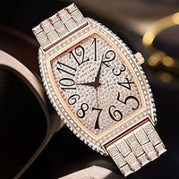 Women's Quartz Watch Fashion Exquisite Ladies Analog Wristwatch Waterproof Quartz Watch Steel Strap Watches Male Female miniinthebox