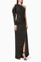 Metallic One-Shoulder Gown Metallic One-Shoulder Gown