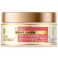 Khadi Organique Night Cream ( Rose & Aloe vera ) 50g